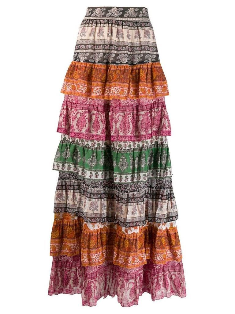 Zimmermann Sama layered skirt - Pink