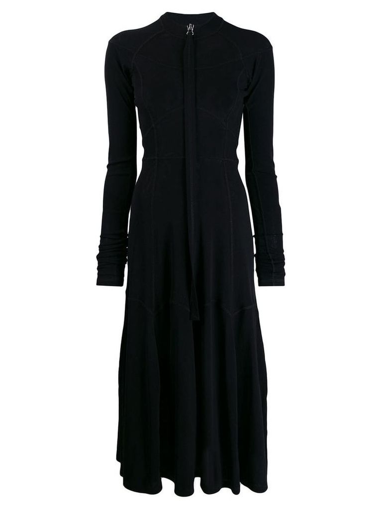 Jil Sander zipped midi dress - Black