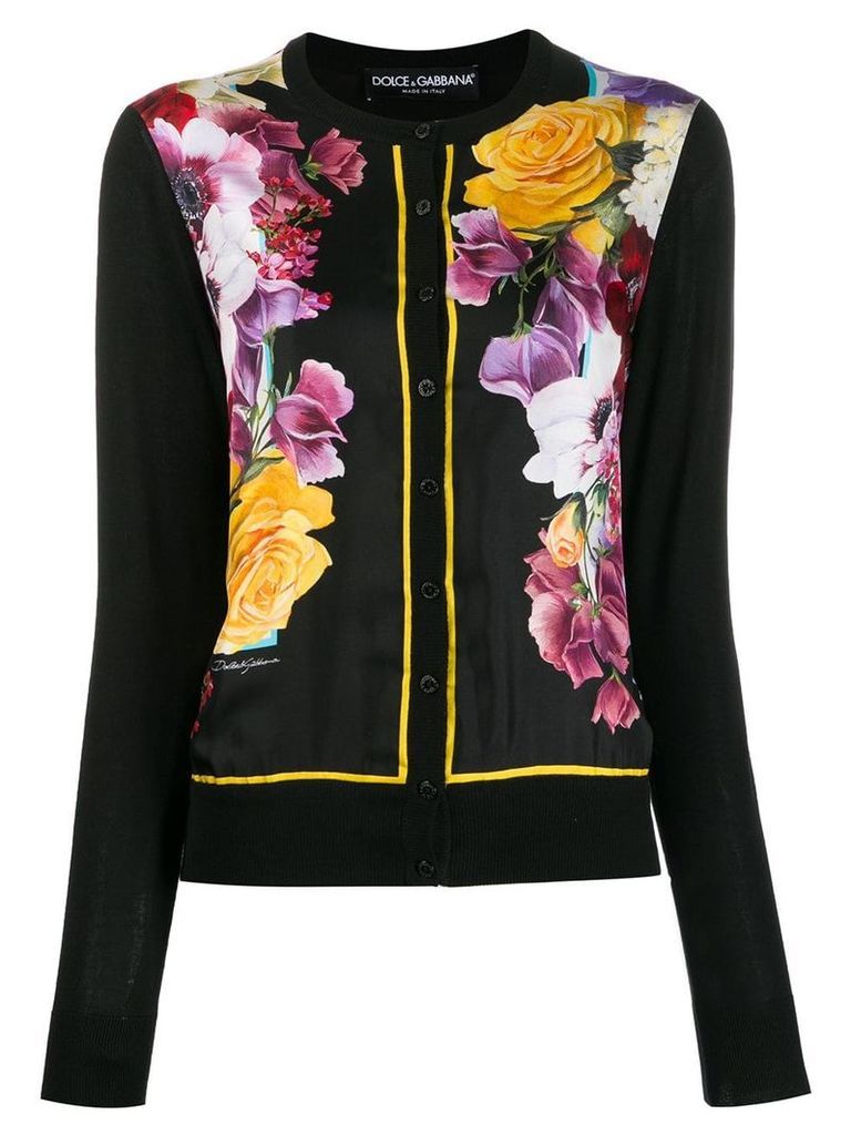 Dolce & Gabbana floral cardigan - Black