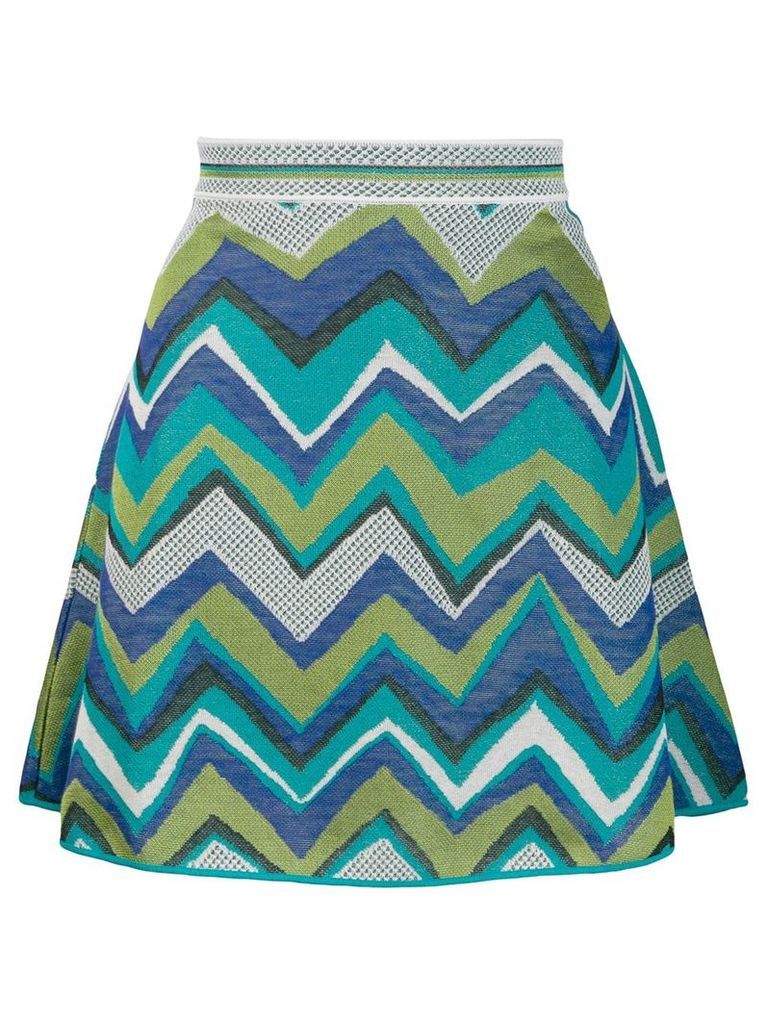 M Missoni chevron pattern skirt - Blue