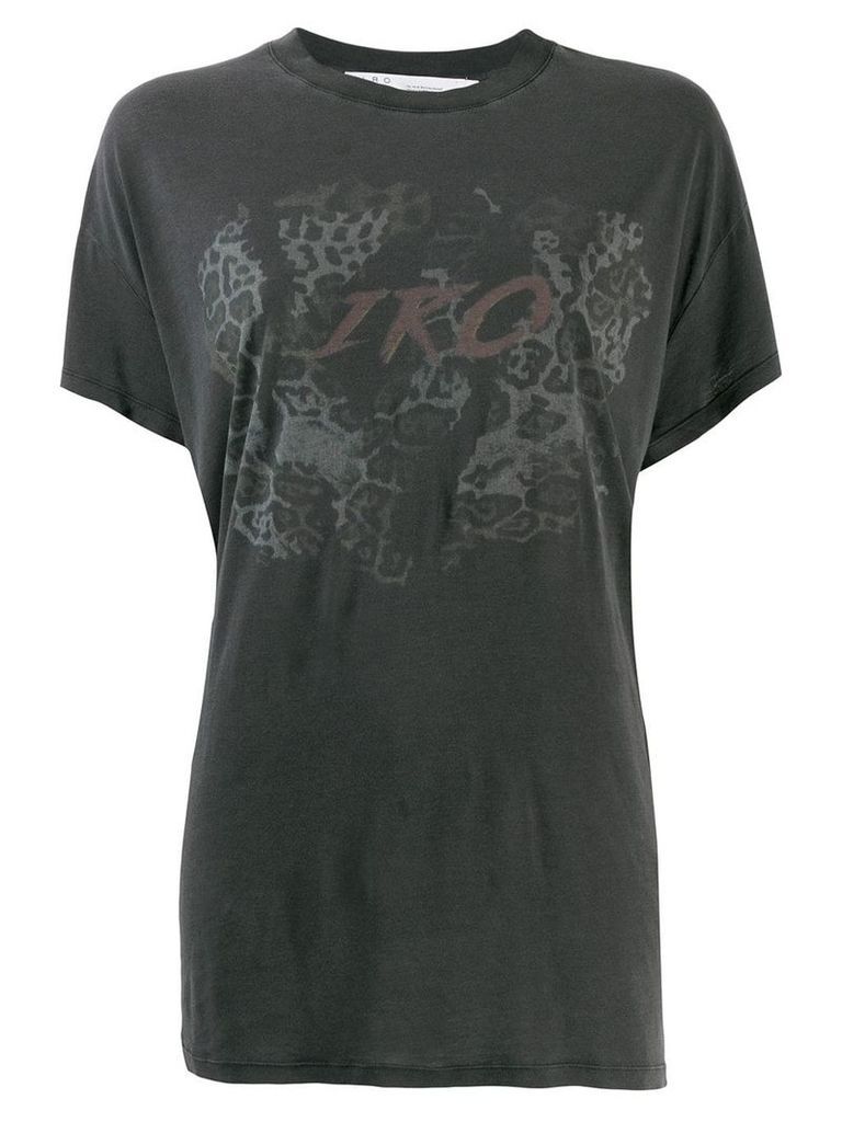 Iro printed loose fit T-shirt - Black
