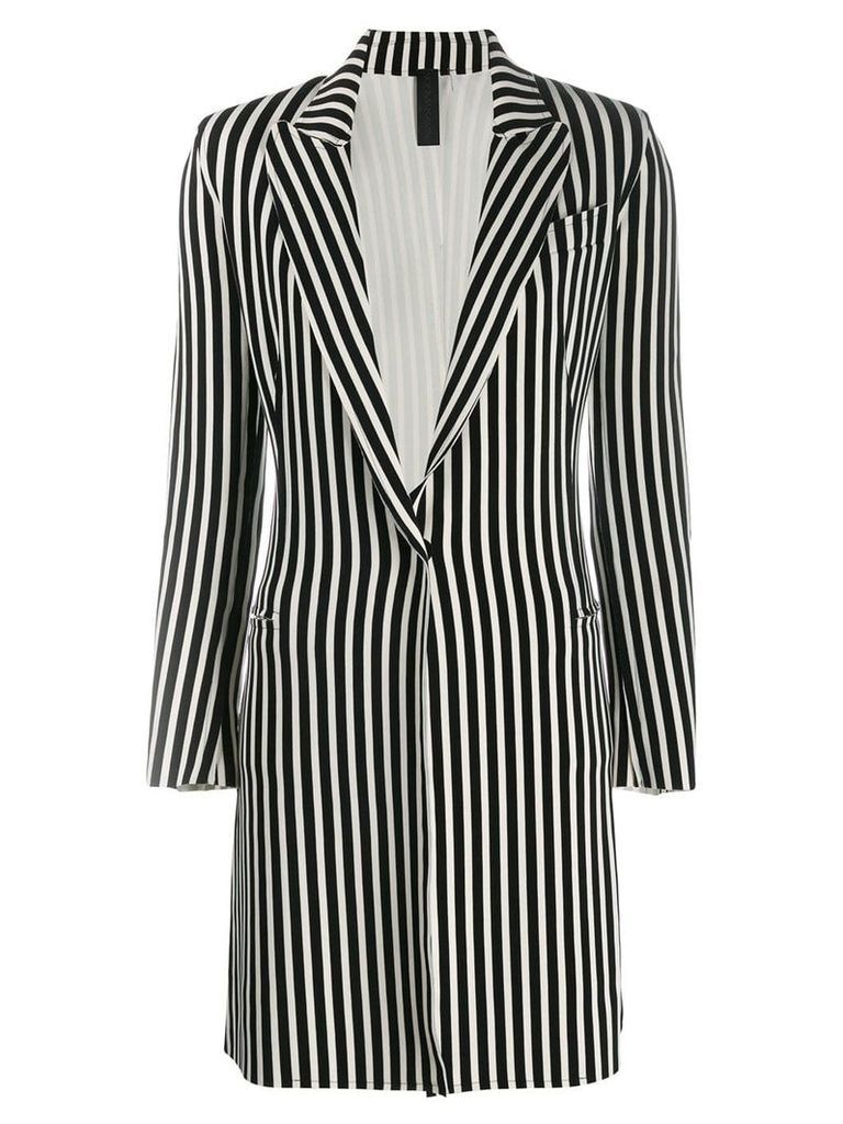 Norma Kamali striped blazer - White