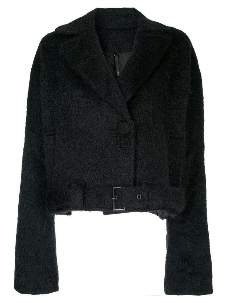 Taylor Belted Covet coat - Black