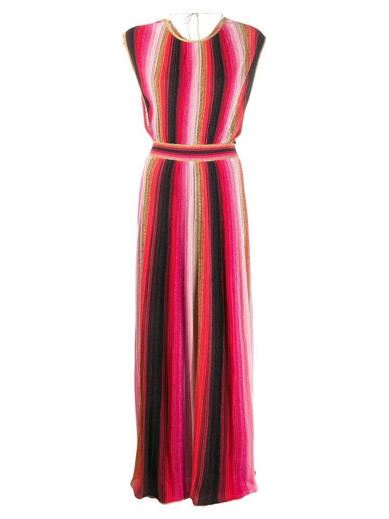 M Missoni open back knitted dress - Pink