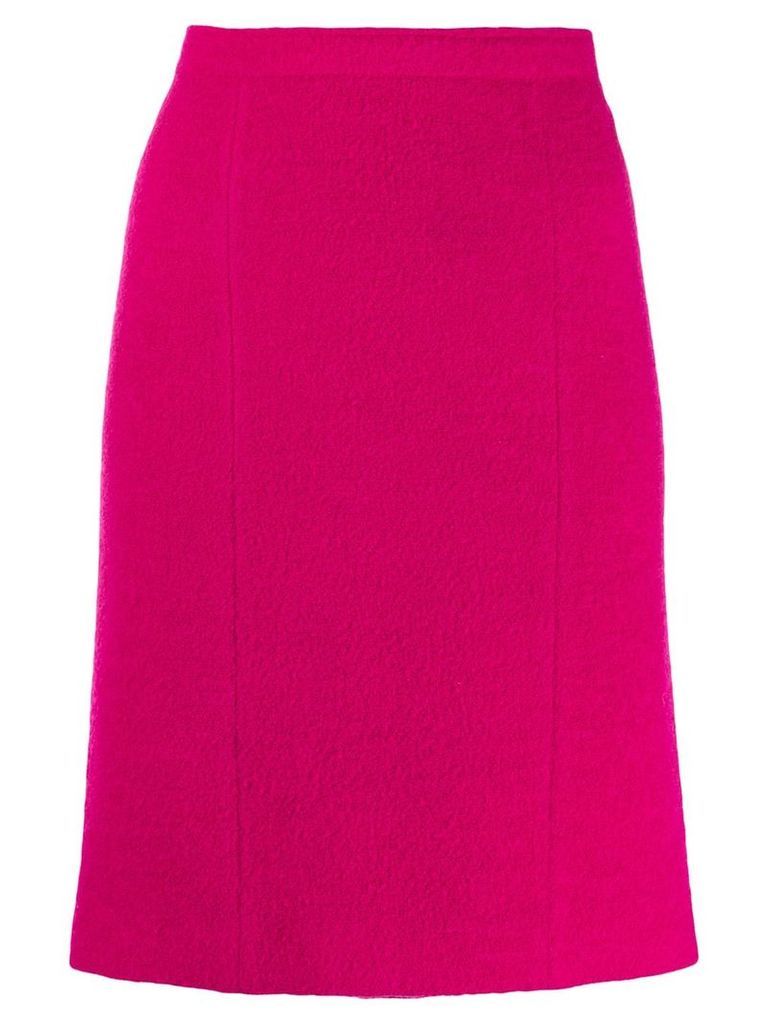 CHANEL PRE-OWNED 1980's straight skirt - Pink