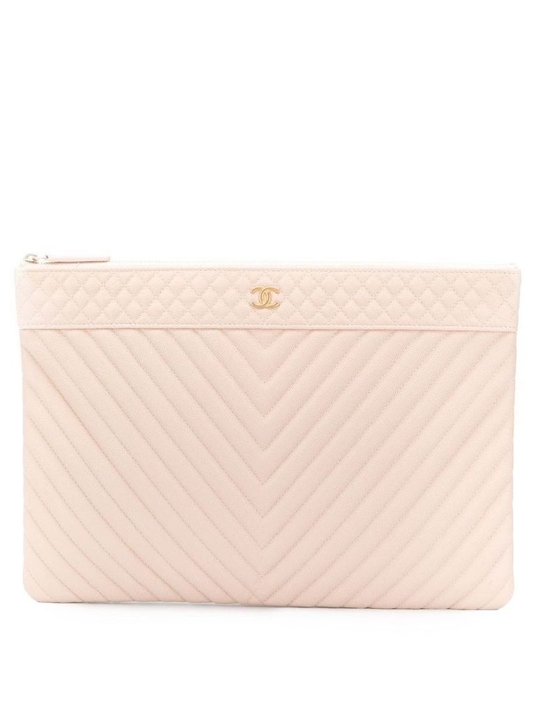 Chanel Vintage quilted clutch bag - Pink