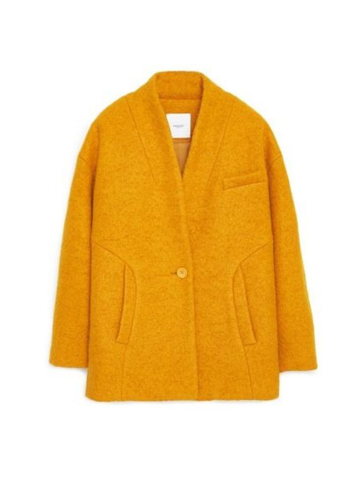 BouclÃ© wool coat