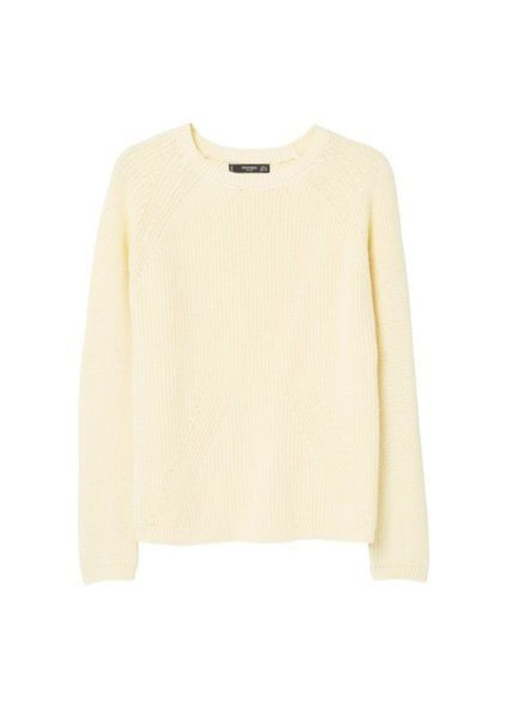 Ribbed cotton-blend sweater