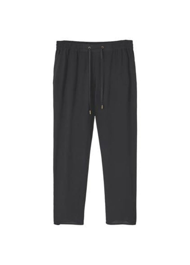 Drawstring baggy trousers