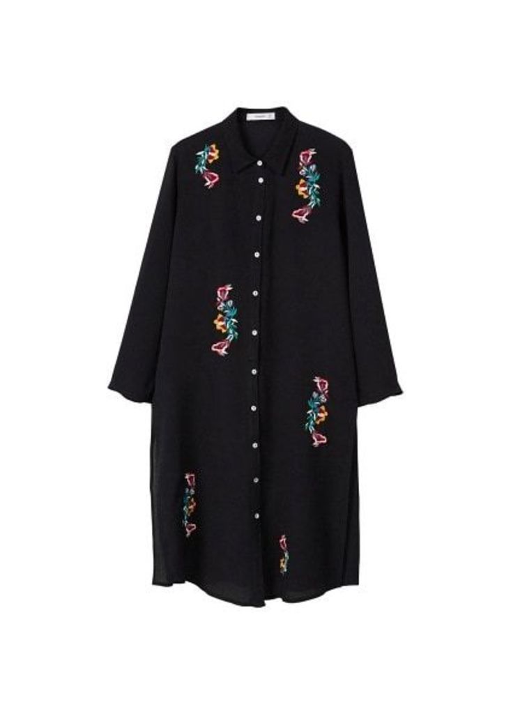 Embroidery long shirt