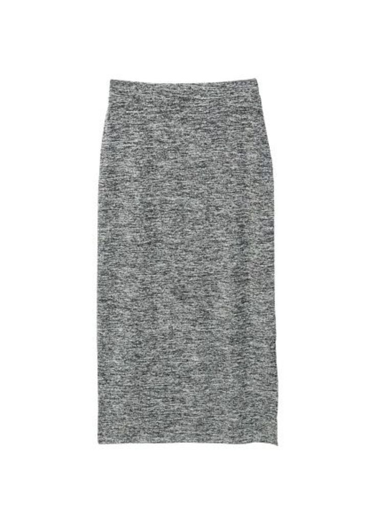 Flecked pencil skirt