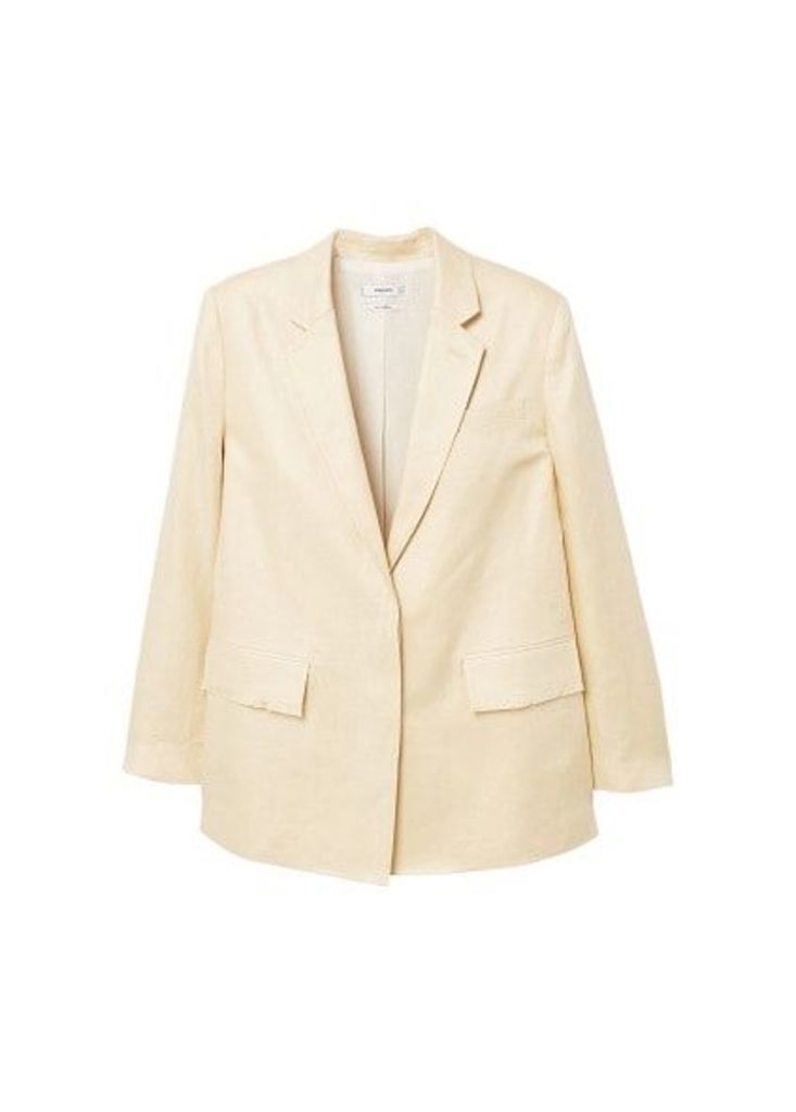 Structured linen jacket