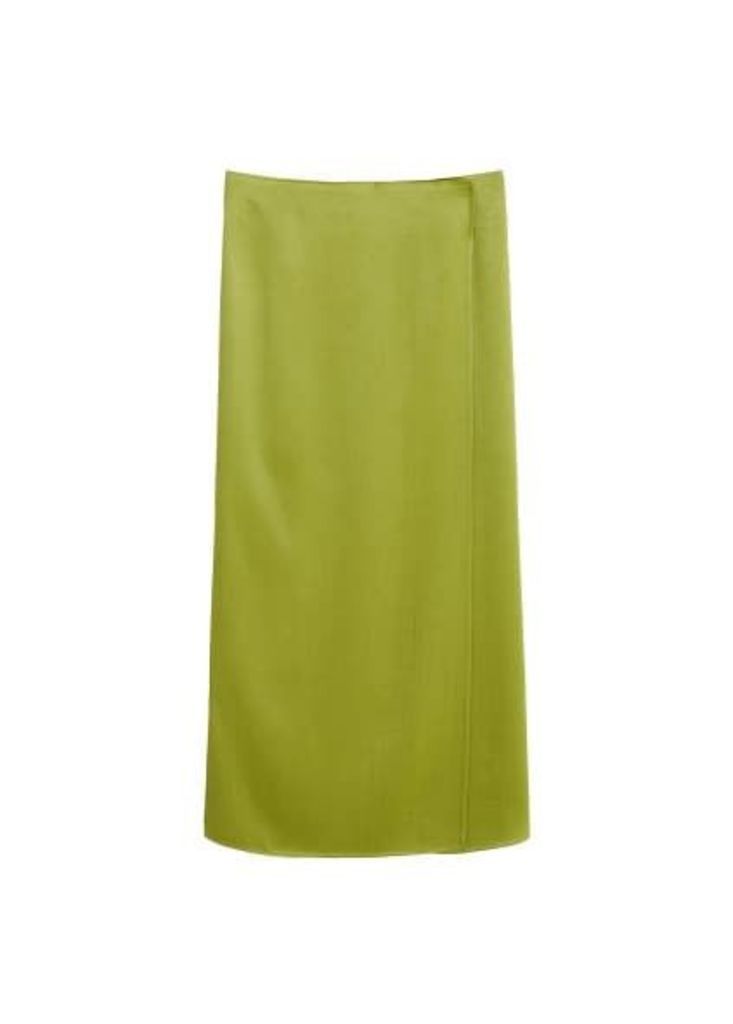 Soft fabric midi skirt