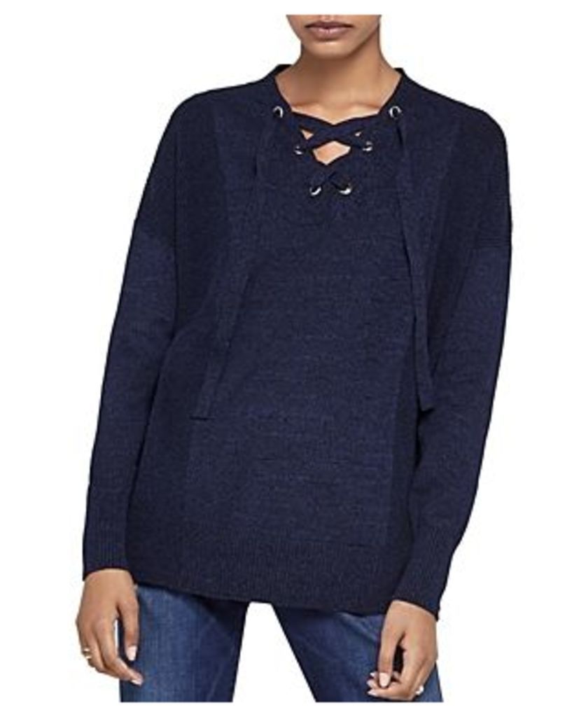 BCBGeneration Lace-Up Sweater