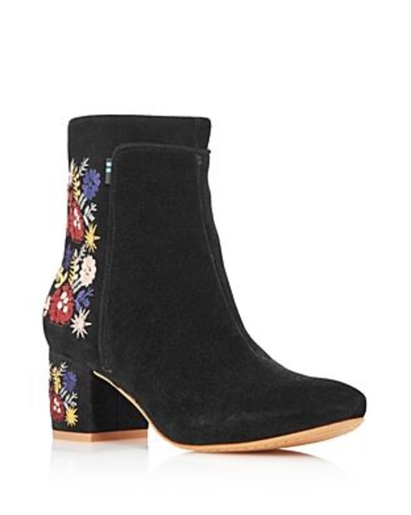 Toms Women's Evie Embroidered Suede Booties - 100% Exclusive