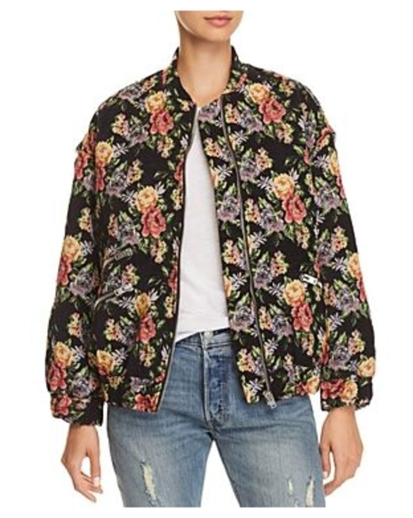 Iro. jeans Amour Floral Bomber Jacket