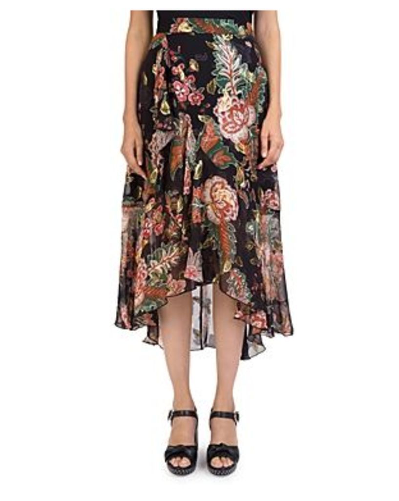 The Kooples Bollywood Floral-Print Skirt
