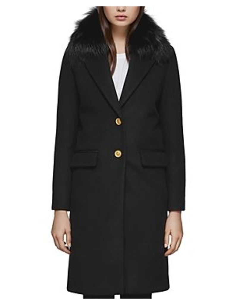Mackage Henrita-x Fur Trim Tailored Coat