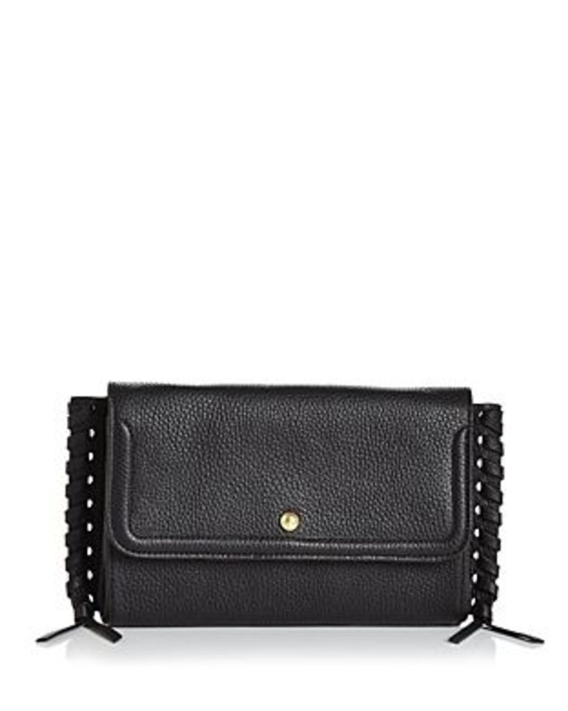 Annabel Ingall Emma Oversize Whipstitch Leather Clutch