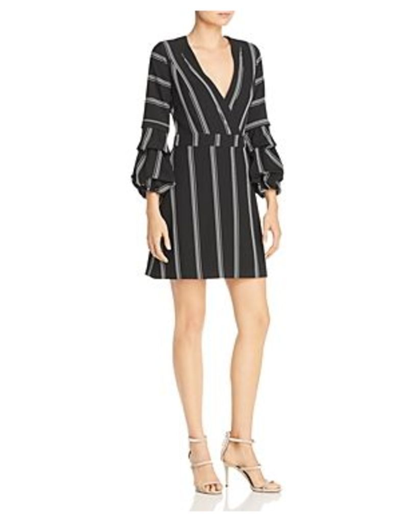 Laundry by Shelli Segal Striped Puff Sleeve Dress