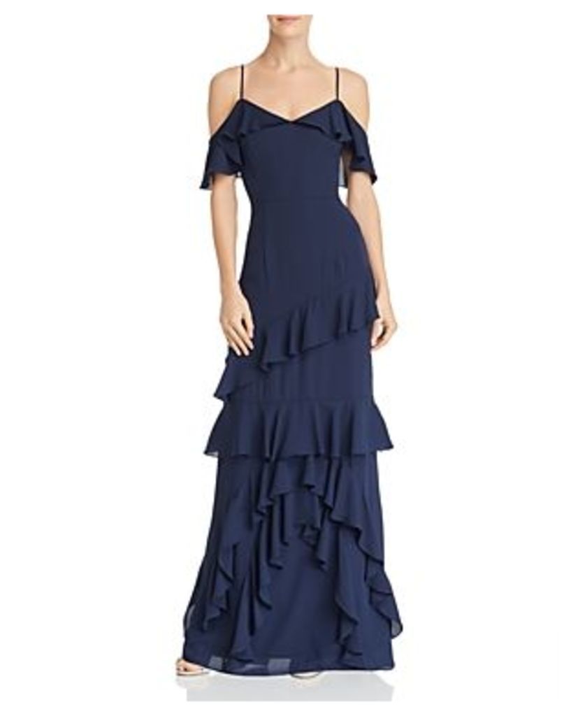 Wayf Danielle Off-the-Shoulder Tiered Ruffle Dress