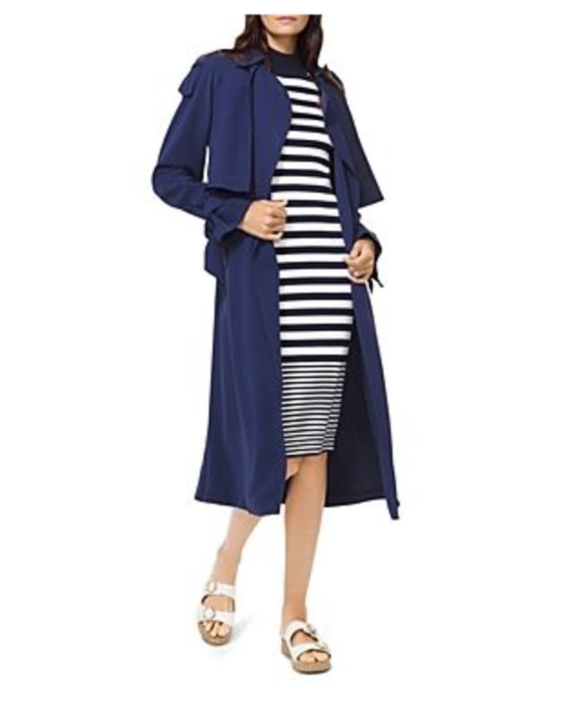 Belted Tie Detail Trench Coat