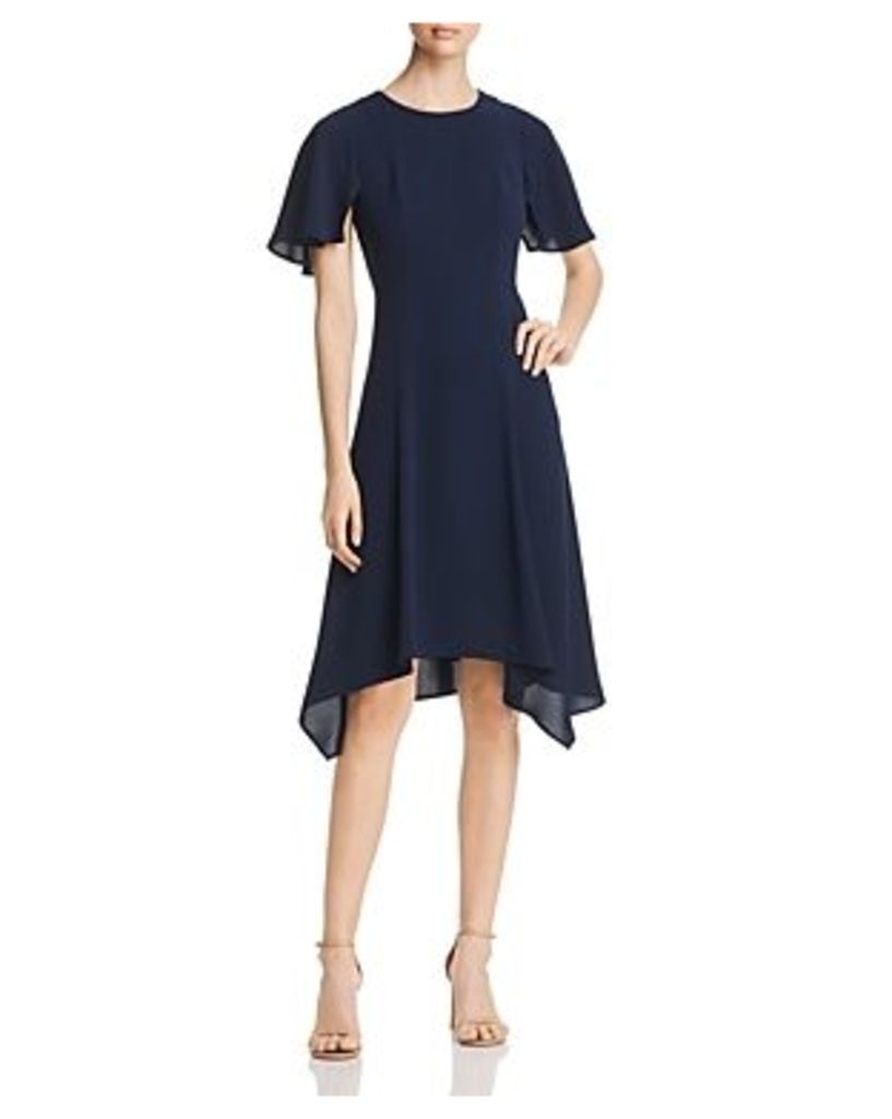 Donna Karan New York Short Flutter Sleeve Dress