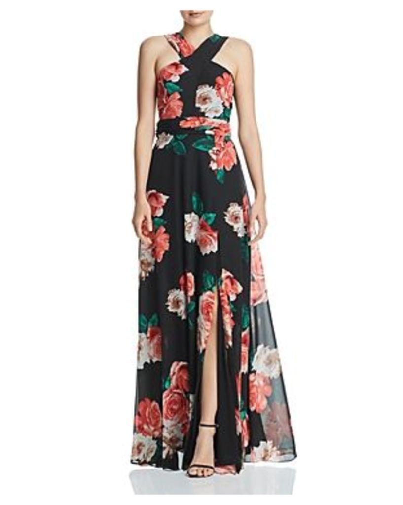 Laundry by Shelli Segal Floral Chiffon Gown