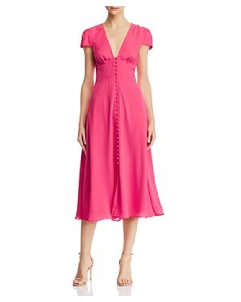 Fame and Partners The Poplar Short-Sleeve Button-Front Dress