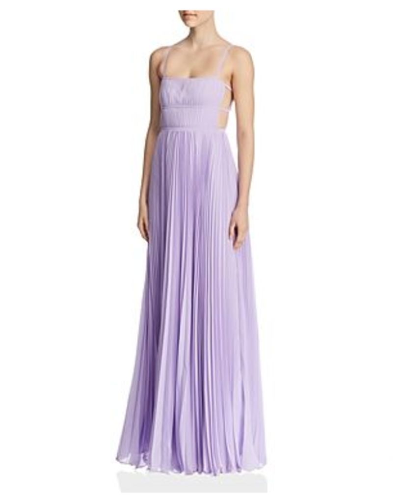 Fame and Partners Erina Pleated Cutout Gown