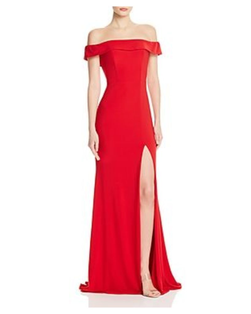 Faviana Couture Off-the-Shoulder Gown