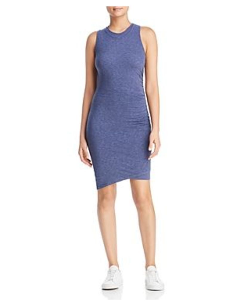 Three Dots Eco-Knit Ruched Overlay Dress