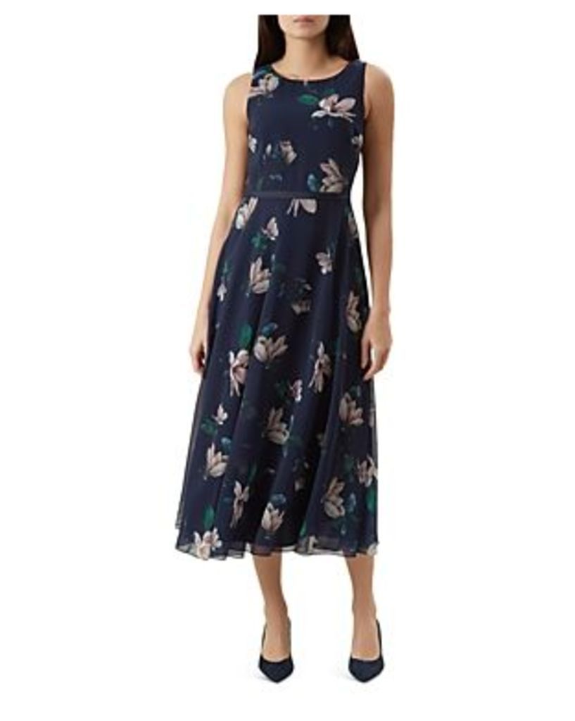 Carly Sleeveless Floral Print Dress