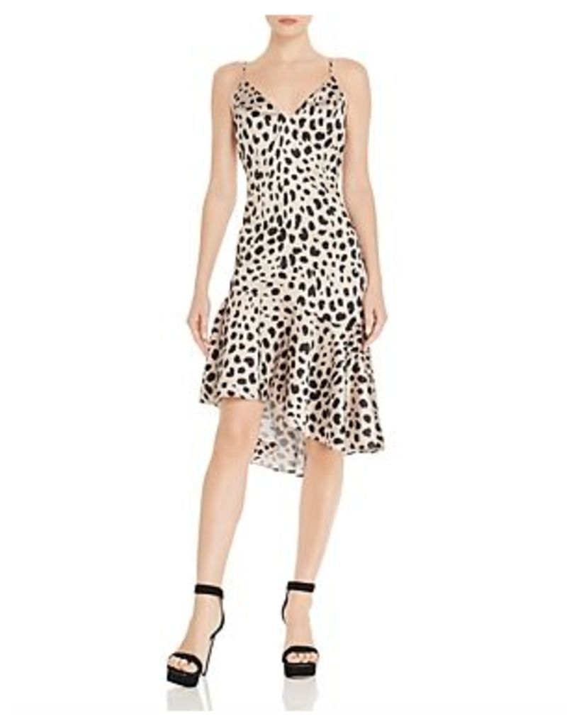 Aqua Leopard-Print Slip Dress - 100% Exclusive