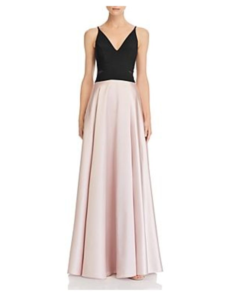 Avery G Color-Block Gown