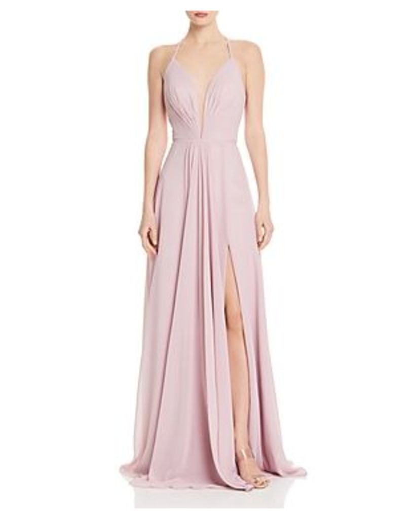 Illusion Plunge Gown