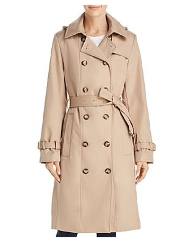 Calvin Klein Double-Breasted Button Front Trench Coat