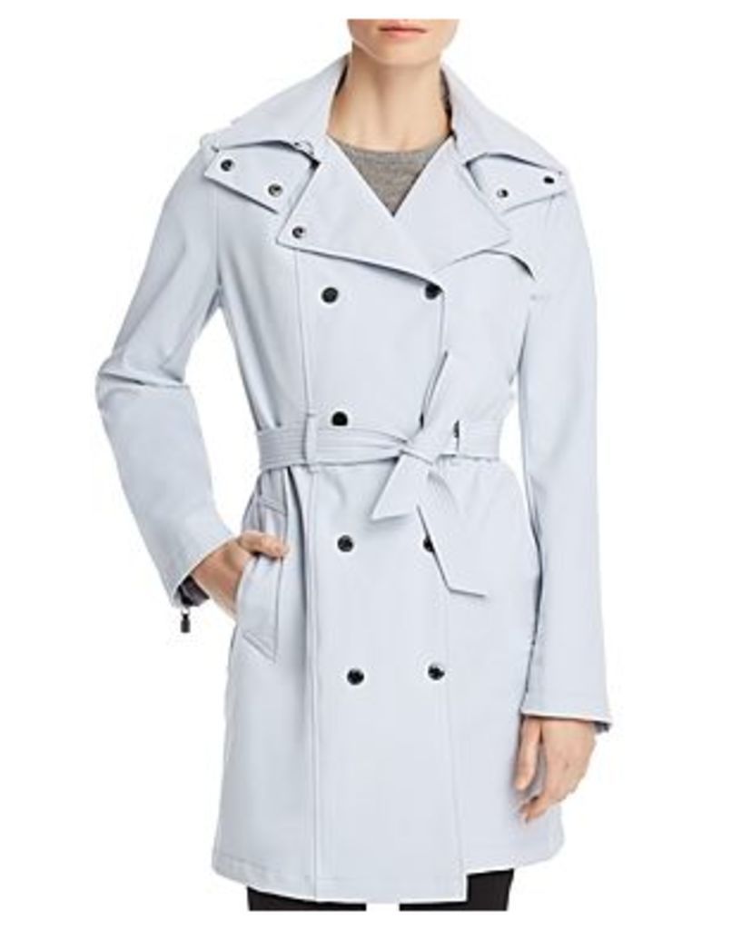 Calvin Klein Belted Double-Breasted Front Trench Coat