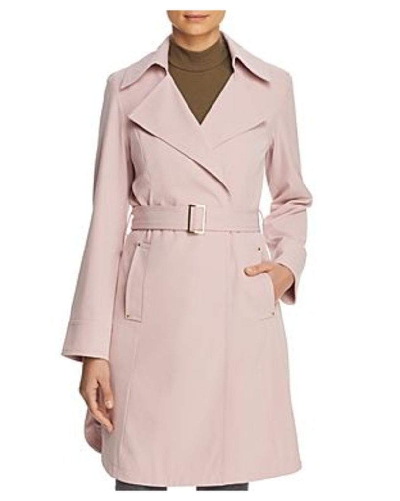 Belted Crepe Trench Coat