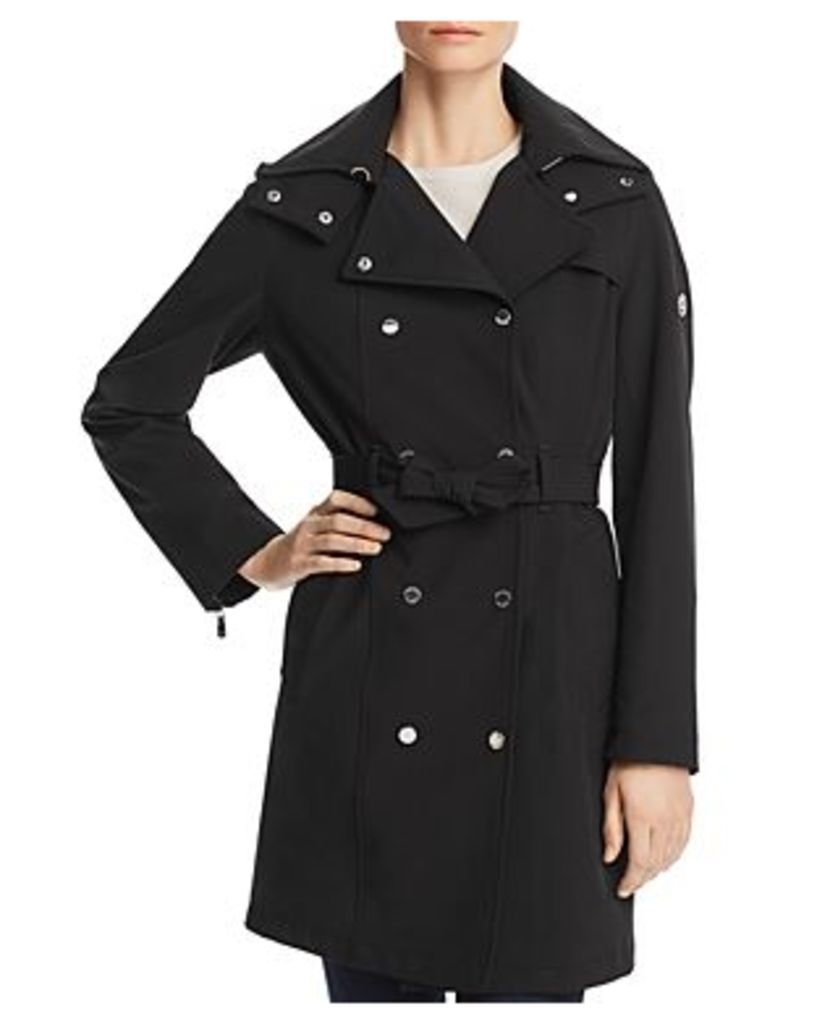 Calvin Klein Belted Double-Breasted Front Trench Coat