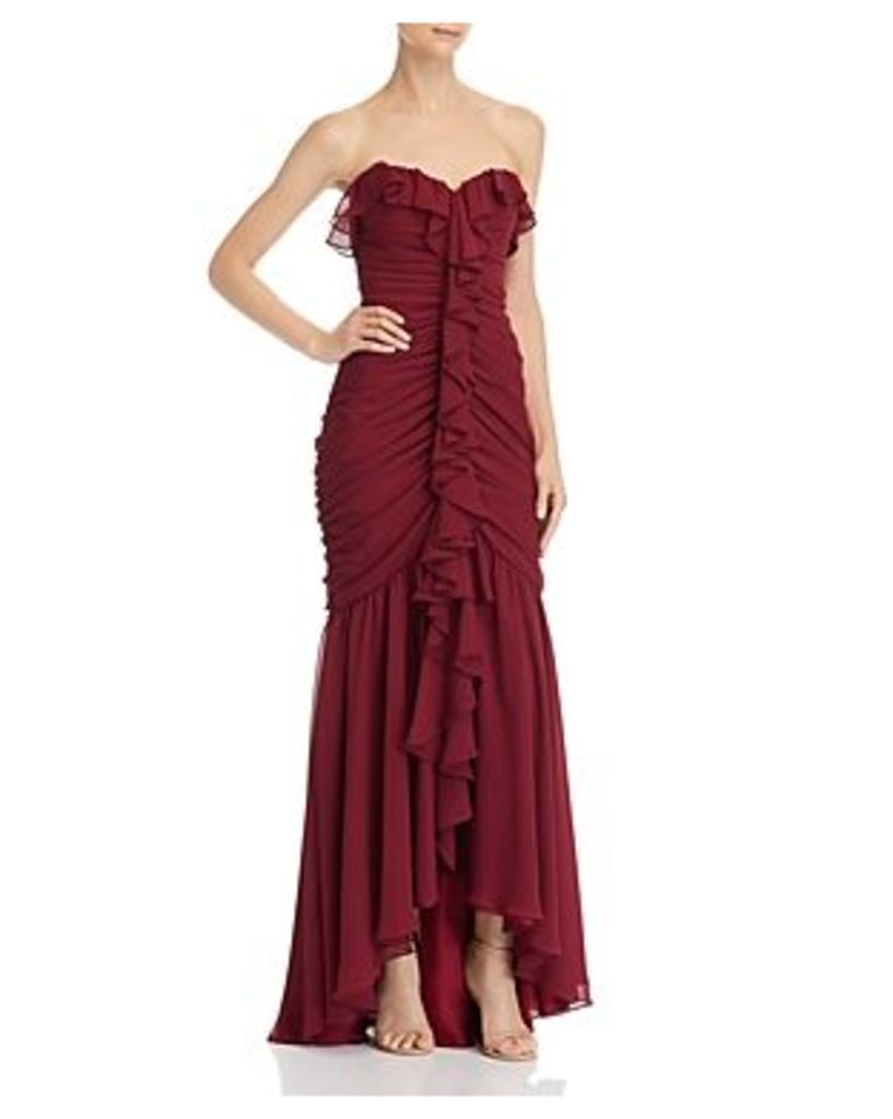 Jill Jill Stuart Ruched Strapless Gown