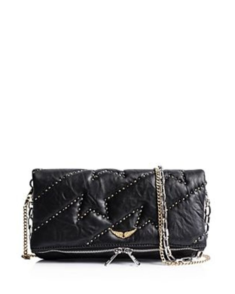 Zadig & Voltaire Rocky Zv Studded Leather Clutch