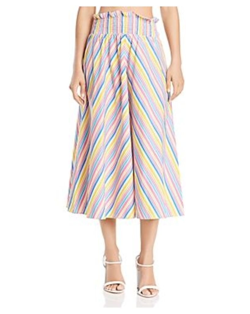 S/W/F Striped Midi Skirt