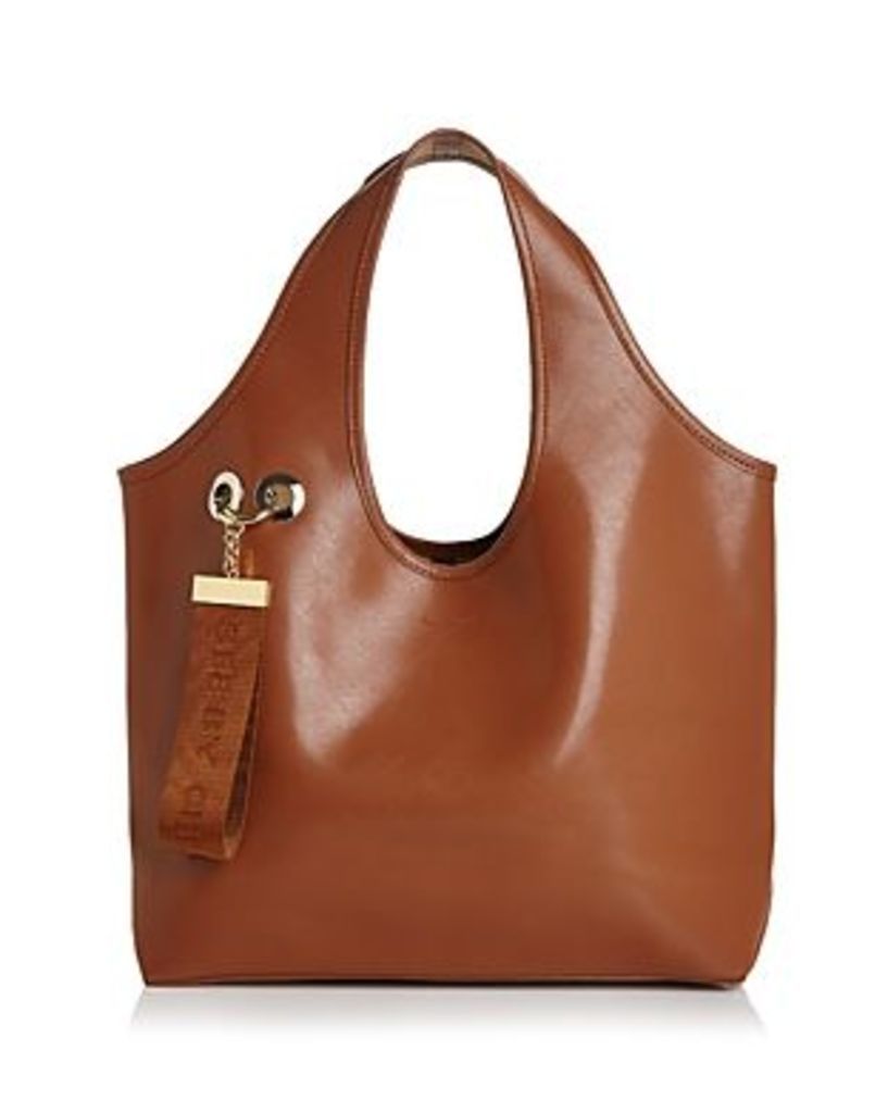See by Chloe Jay Large Logo Tag Leather Tote