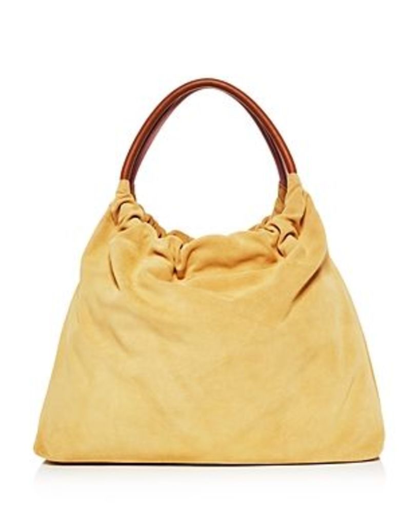 Little Liffner Medium Double Ring Suede Tote