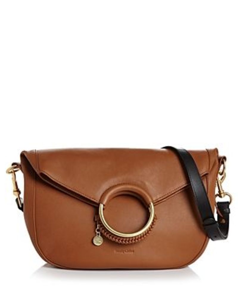 See By Chloe Monroe Large Ring Handle Leather Shoulder Bag
