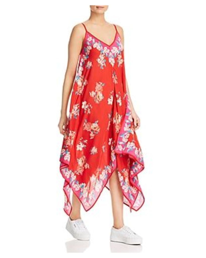 Tolani Handkerchief-Hem Floral Dress
