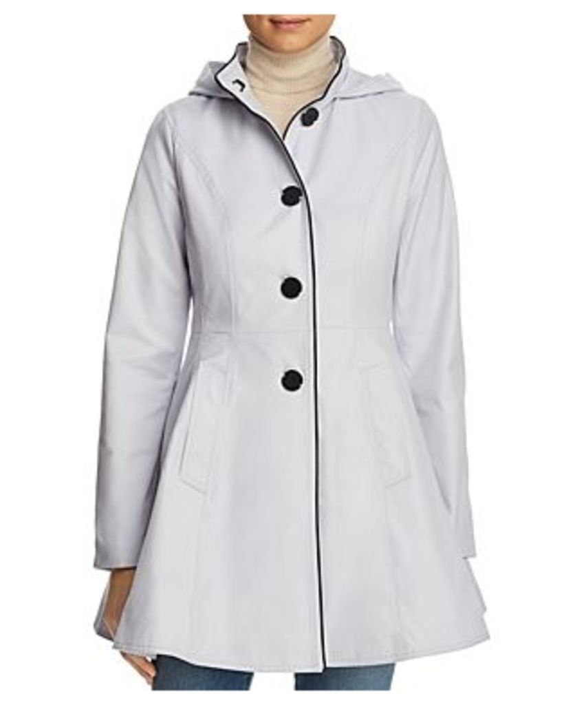 Laundry by Shelli Segal Fit-and-Flare Contrast Stitched Anorak