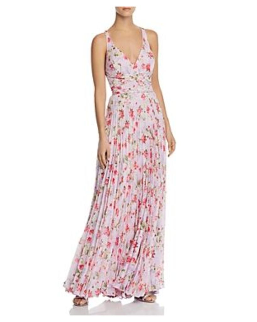 Laundry by Shelli Segal Pleated Floral Gown