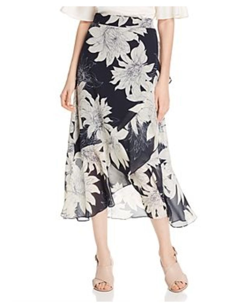 Vince Camuto Floral-Print Midi Wrap Skirt - 100% Exclusive
